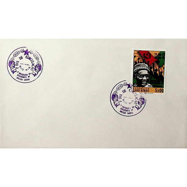 1976 FDC 3º Aniversário do Assassinato de Amílcar Cabral