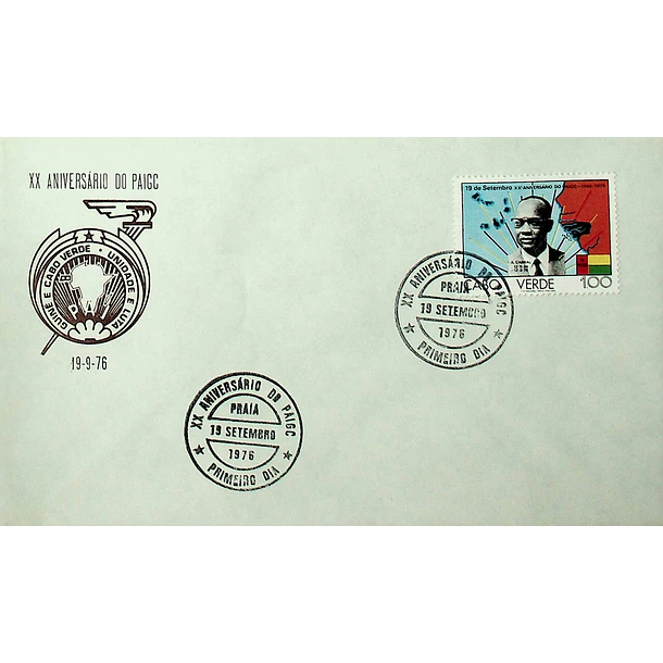 1976 FDC XX Aniversário do P.A.I.G.C.