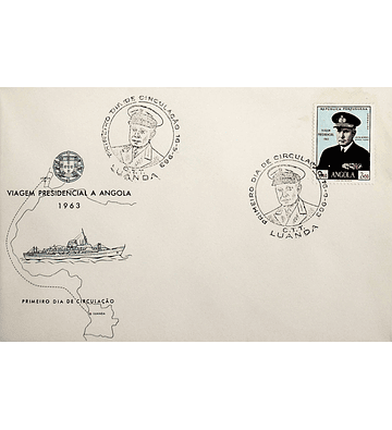 1963 Angola FDC Viagem Presidencial