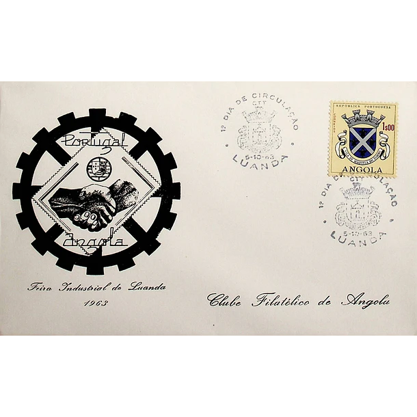 1963 FDC Escudos de Armas de Angola (2ª Emissão)