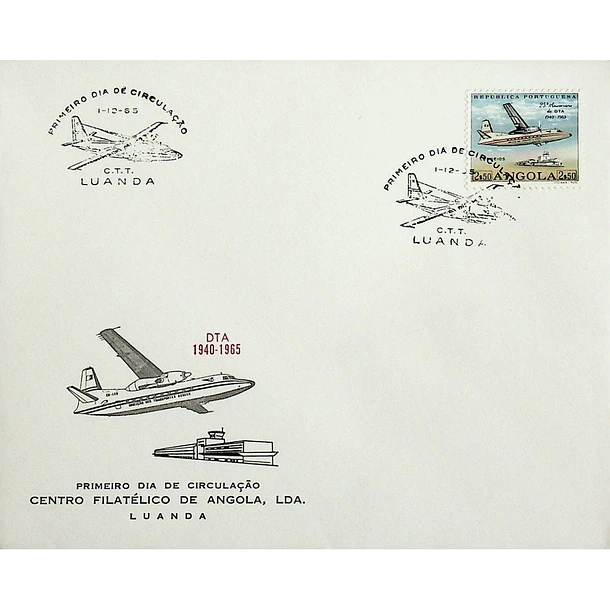 1965 FDC 25º Aniversário da DTA