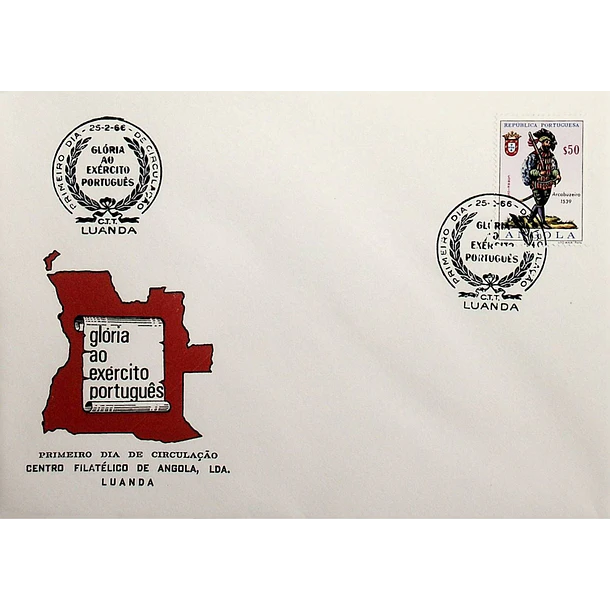 1966 FDC Uniformes do Exército