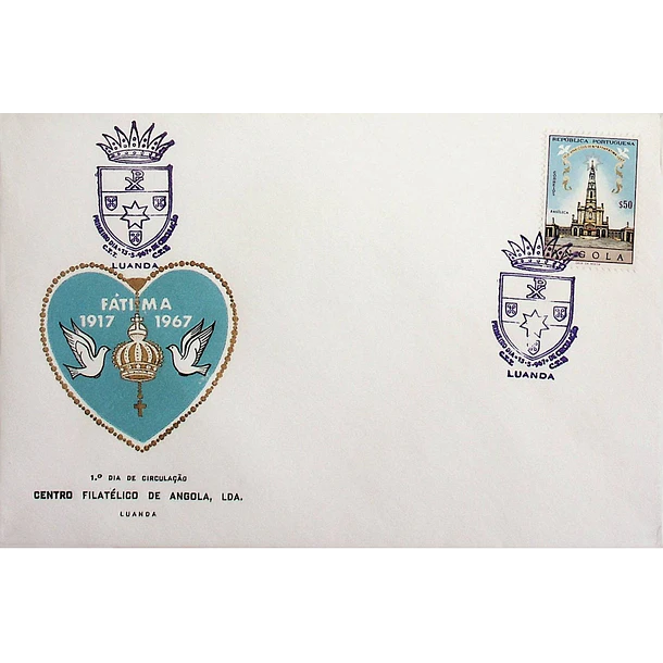 1967 FDC 50th Anniversary of the Fatima Apparitions