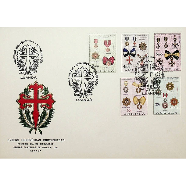 1967 FDC Ordens Honoríficas Portuguesas
