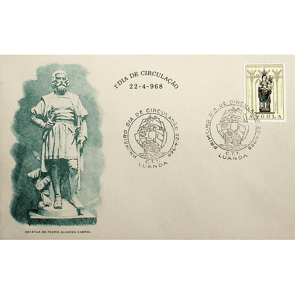 1968 FDC 5º Centenário do Nascimento de Pedro Álvares Cabral