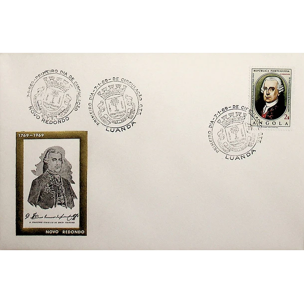 1969 FDC 2º Centenário da Cidade de Novo Redondo