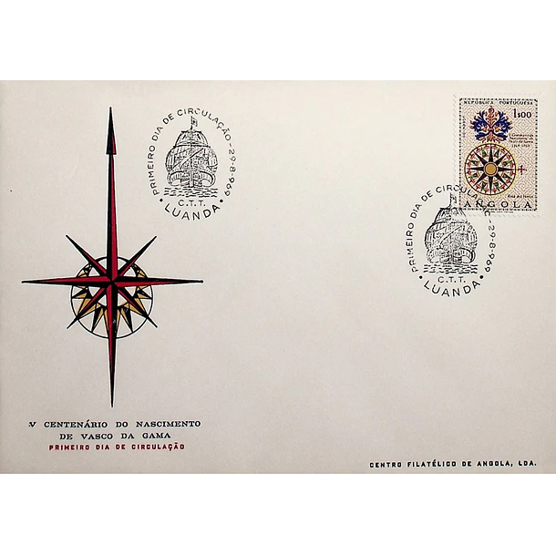 1969 FDC 5º Centenário do Nascimento de Vasco da Gama