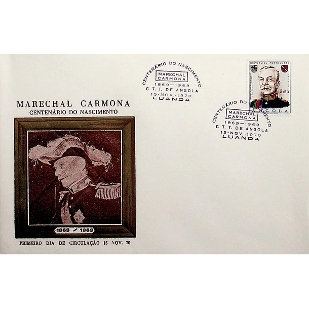 1970 FDC Centenário do Nascimento do Marechal Carmona