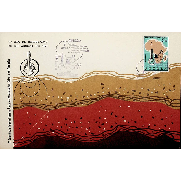 1971 FDC V Conferência Regional de África da Mecânica dos Solos e Engenharia das Fundações