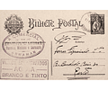 1931 Inteiro Postal tipo «Ceres» 25 r. preto enviado de Armamar para o Porto
