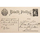 1930 Bilhete Postal Inteiro «Ceres» 25 r. preto enviado de Mangualde para o Porto 1