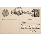 1927 Bilhete Postal Inteiro «Ceres» 25 r. preto enviado de Tondela para o Porto 1