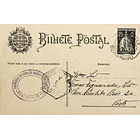 1927 Bilhete Postal Inteiro «Ceres» 25 r. preto enviado de Arcos de Valdevez para o Porto 1