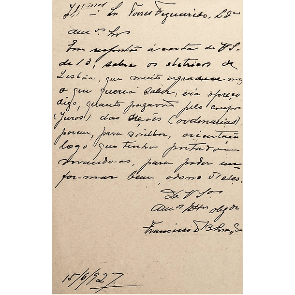 1927 Bilhete Postal Inteiro «Ceres» 25 r. preto enviado de Arcos de Valdevez para o Porto