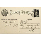 1928 Bilhete Postal Inteiro «Ceres» 25 r. preto enviado da Vila da Feira (Santa Maria da Feira) para o Porto 1