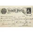 1928 Bilhete Postal Inteiro «Ceres» 25 r. preto enviado de Almeida para o Porto 1