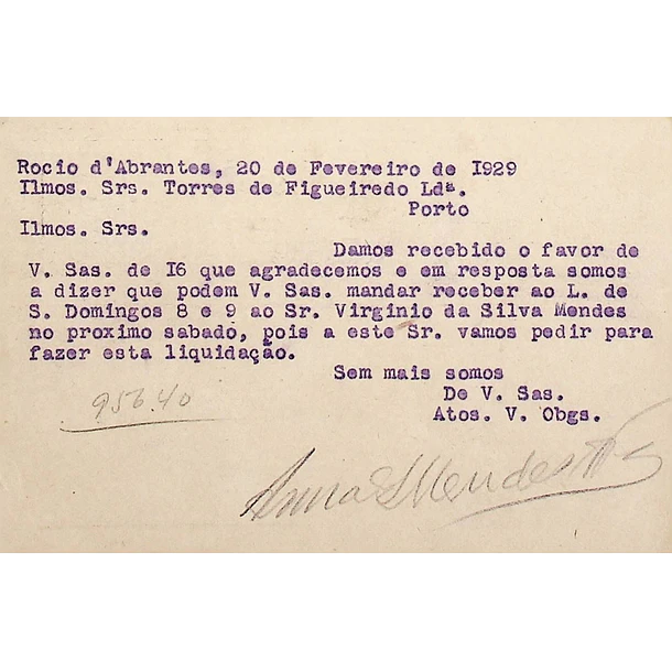 1929 Bilhete Postal Inteiro «Ceres» 25 r. preto enviado do Rossio de Abrantes (Rossio ao Sul do Tejo) para o Porto
