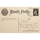 1929 Bilhete Postal Inteiro «Ceres» 25 r. preto enviado de Chaves para o Porto 1