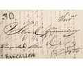1837 Portugal Capa de Carta Pré-Filatélica Barcelos BCL 1 «BARCELLOS» Verde Bronze