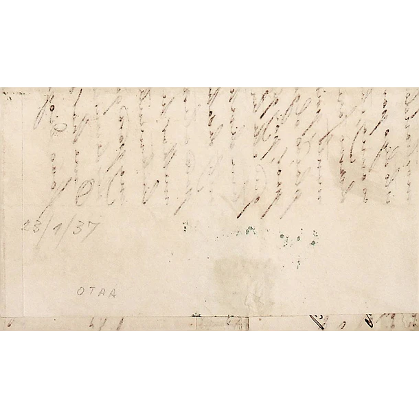 1837 Portugal Capa de Carta Pré-Filatélica Barcelos BCL 1 «BARCELLOS» Verde Bronze