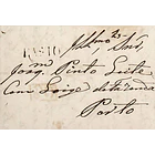 1847 Portugal Carta Pré-Filatélica Celorico de Basto CBT 1 «BASTO» Sépia 1