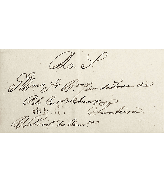 1825 Portugal Carta Pré-Filatélica BRB 1 «BORBA» Preto