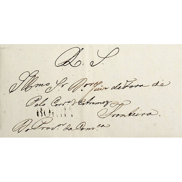 1825 Portugal Carta Pré-Filatélica BRB 1 «BORBA» Preto