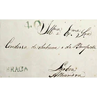 1835 Portugal Carta Pré-Filatélica BGR 3 «BRAGA» Verde 1