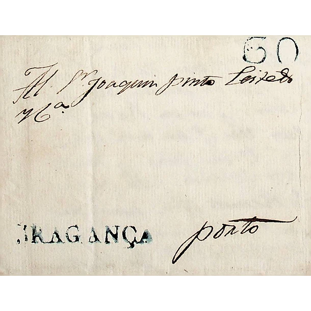 1835 Portugal Pré-Filatelia BGC 2 «BRAGANÇA» Azul