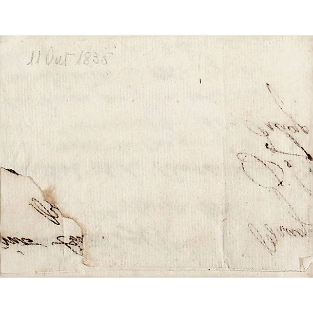 1835 Portugal Pré-Filatelia BGC 2 «BRAGANÇA» Azul