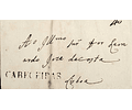 1824 Portugal Carta Pré-Filatélica Cabeceiras de Basto CBC 1 «CABECEIRAS» Sépia
