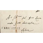 1824 Portugal Carta Pré-Filatélica Cabeceiras de Basto CBC 1 «CABECEIRAS» Sépia 1