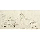 1843 Portugal Carta Pré-Filatélica CLD 2 «CALDAS» Sépia 1