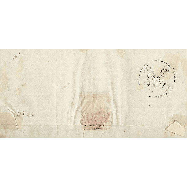 1843 Portugal Carta Pré-Filatélica CLD 2 «CALDAS» Sépia