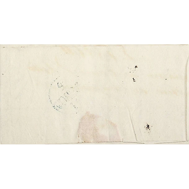 1853 Portugal Carta Pré-Filatélica Porto de Mós CRV 1 «CARVALHOS» Sépia
