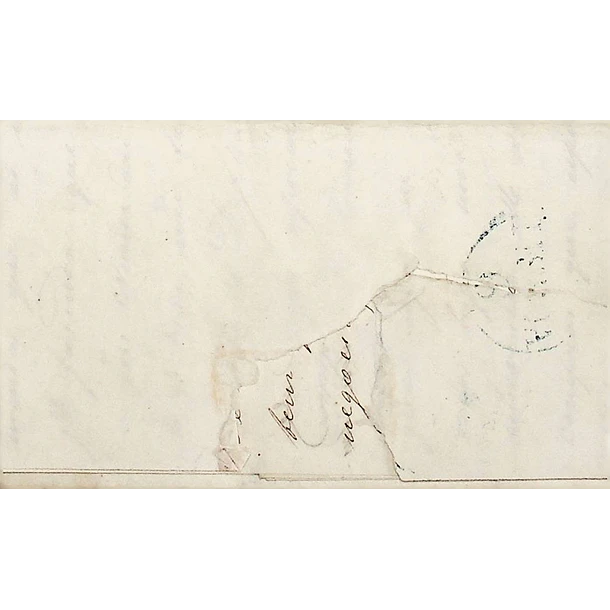 1841 Portugal Carta Pré-Filatélica Castelo Branco CTB 1 «CASTº BRANCO» Azul