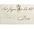 1835 Portugal Carta Pré-Filatélica Castelo Branco CTB 3 «CASTº BRANCO» Azul