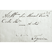 1842 Portugal Carta Pré-Filatélica Seia SEI 2 «CEA.» Sépia