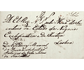 1833 Portugal Pré-Filatelia Seia SEI-S 2 «SEGURA Cea» Sépia + LSB 9 «LISBOA» Vermelho