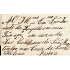 1836 Portugal Carta Pré-Filatélica Sintra SNT 1 «CINTRA» Preto 1