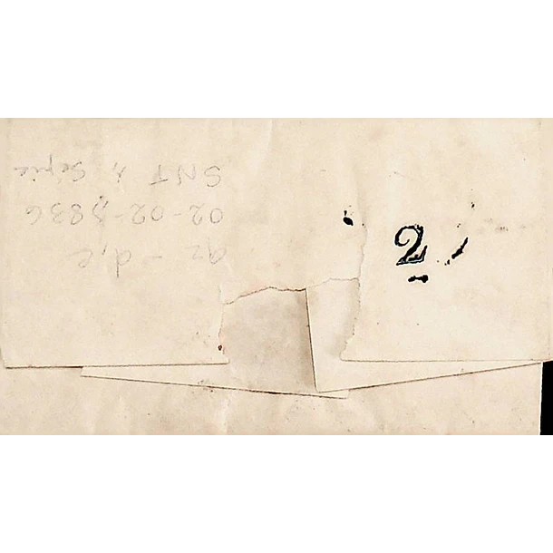1836 Portugal Carta Pré-Filatélica Sintra SNT 1 «CINTRA» Preto