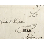 1819 Portugal Carta Pré-Filatélica CBR 5 «COIMBRA» Preto 1