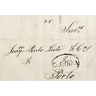 1841 Portugal Carta Pré-Filatélica CBR 10 «COIMBRA» Preto 1
