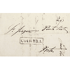 1849 Portugal Carta Pré-Filatélica CBR 11 «COIMBRA» Preto 1