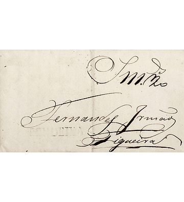 1838 Portugal Carta Pré-Filatélica CND 3 «CONDEIXA» Preto