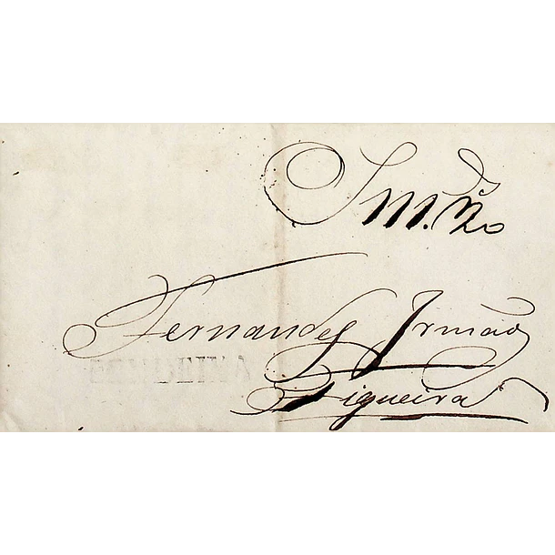 1838 Portugal Carta Pré-Filatélica CND 3 «CONDEIXA» Preto