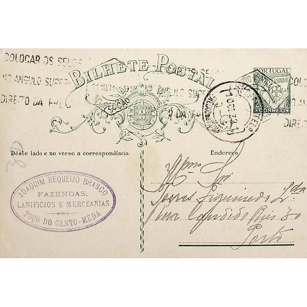 1931 Bilhete Postal Inteiro  «Lusíadas» 25 r. verde enviado de Freixo de Numão (Vila Nova de Foz Côa) para o Porto