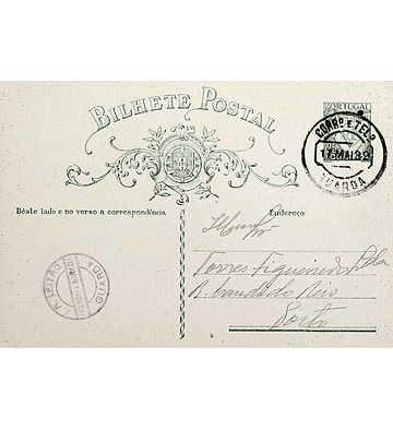 1932 Inteiro Postal tipo «Lusíadas» 25 r. verde enviado da Guarda para o Porto