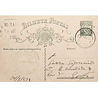 1932 Bilhete Postal Inteiro «Lusíadas» 25 r. verde enviado de Ansião para o Porto 1