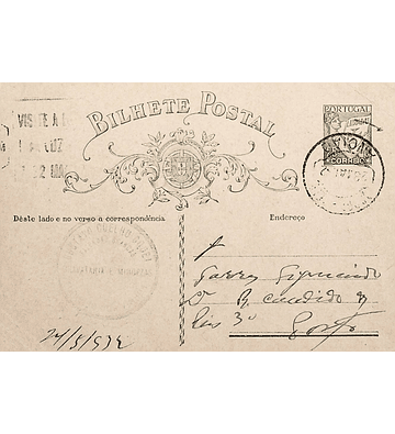 1932 Inteiro Postal tipo «Lusíadas» 25 r. verde enviado de Ansião para o Porto